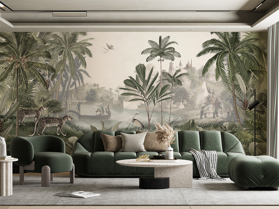 Leopard Landscape - Green