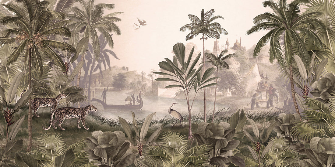Leopard Landscape - Sepia