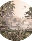 Leopard Landscape - Sepia Dot