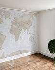 Neutral Tones World Map
