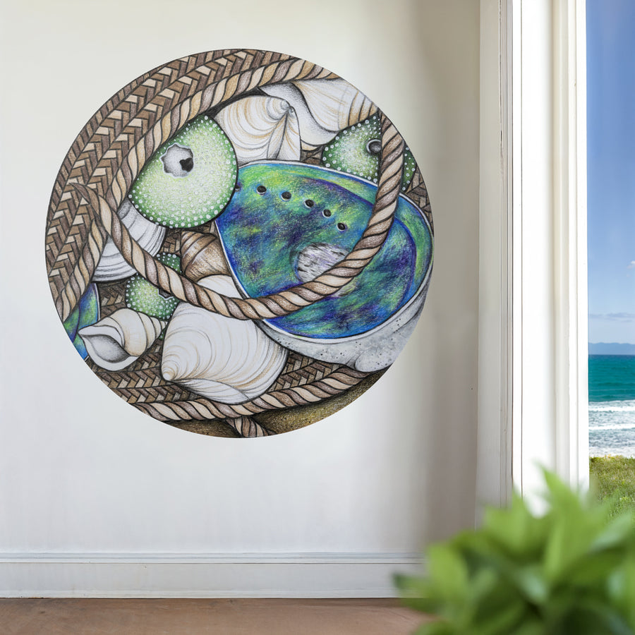 Pāua Shells and Kete