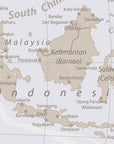 Neutral Tones World Map