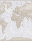 Neutral Tones World Map