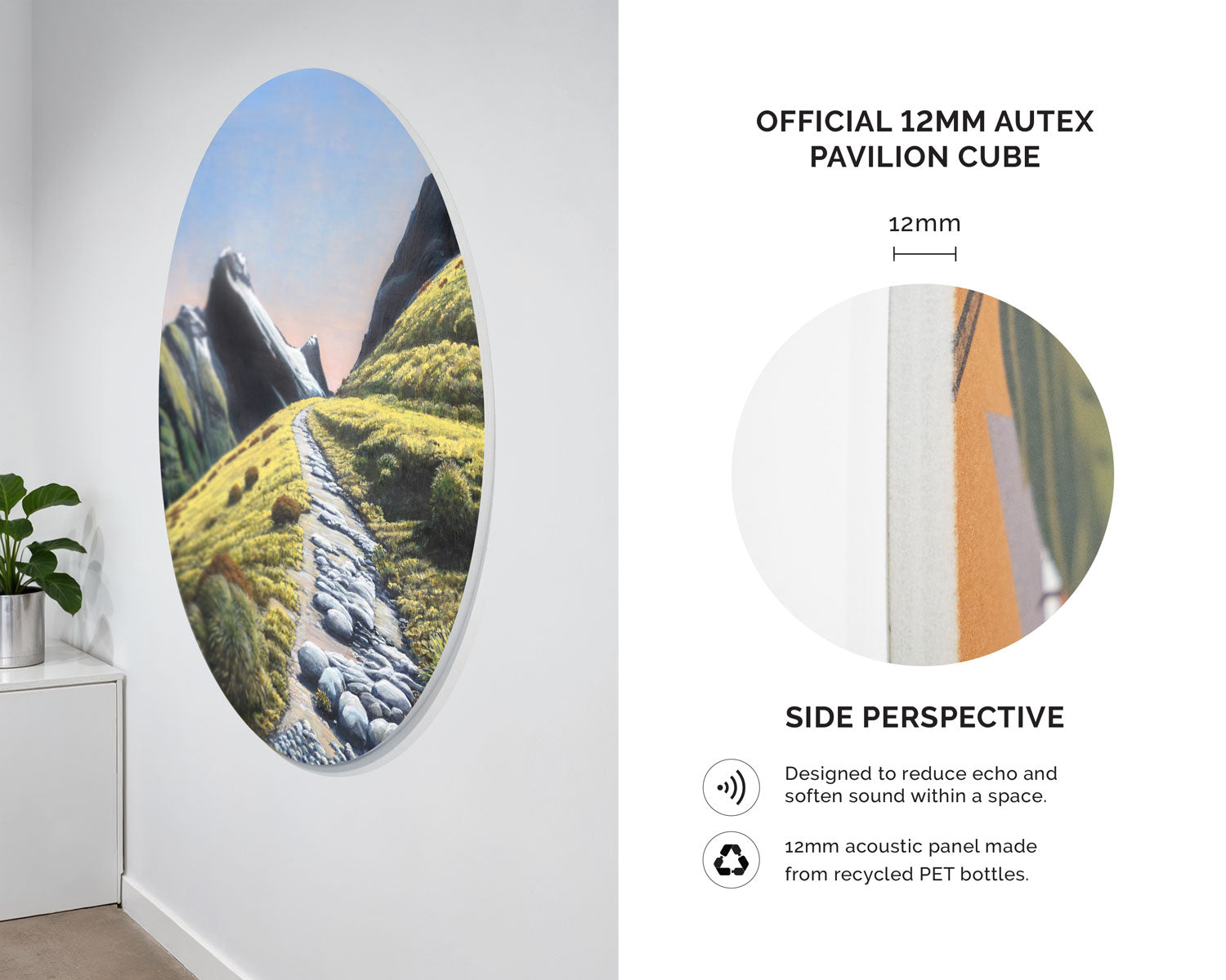 Ōmanui McKinnon Pass Acoustic Wall Art