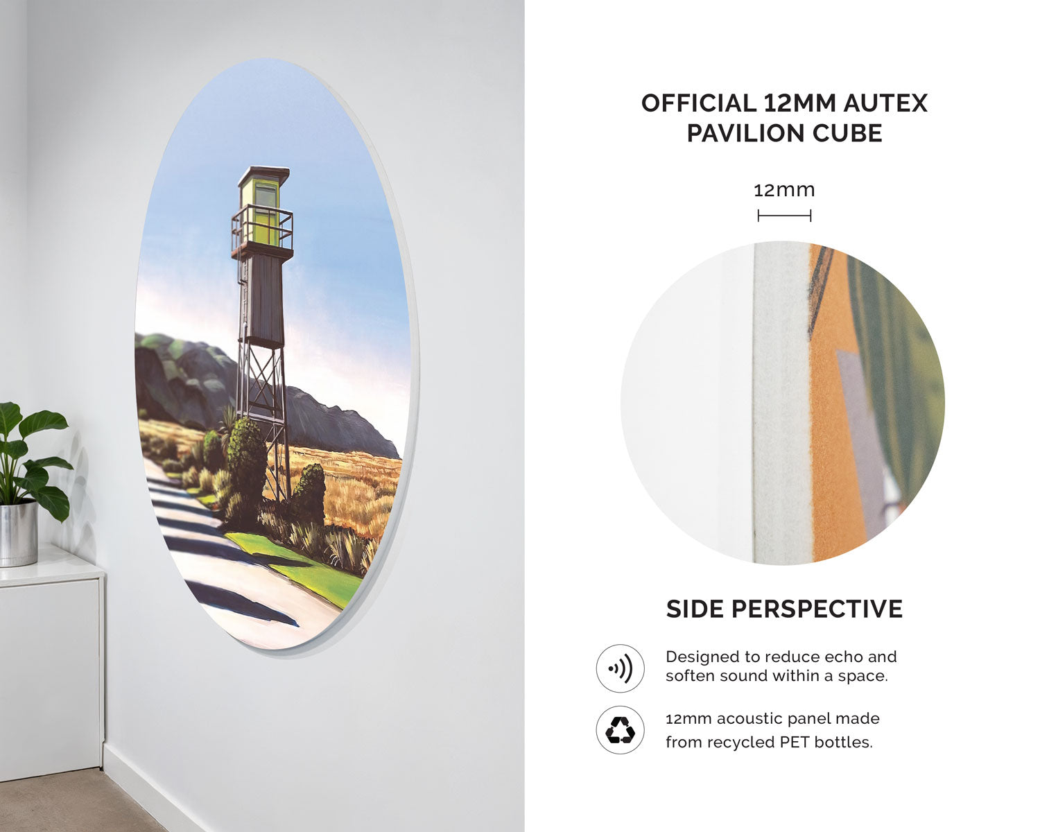 Old Tower Ocean Beach Acoustic Wall Art