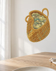 Kaimoana Kete wall decal displayed in a light neutral room.