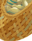 Artwork detail visualisation – Kaimoana Kete – weave – straight-on original artwork