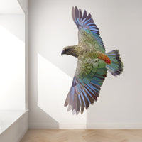 Geometric Flying Kea Wall Decal