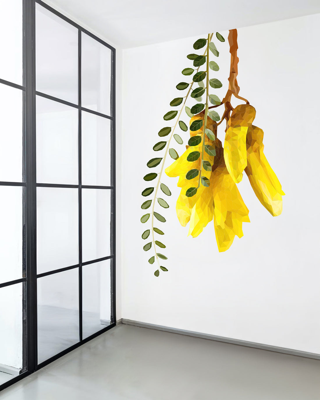 Geometric Kowhai Wall Decal