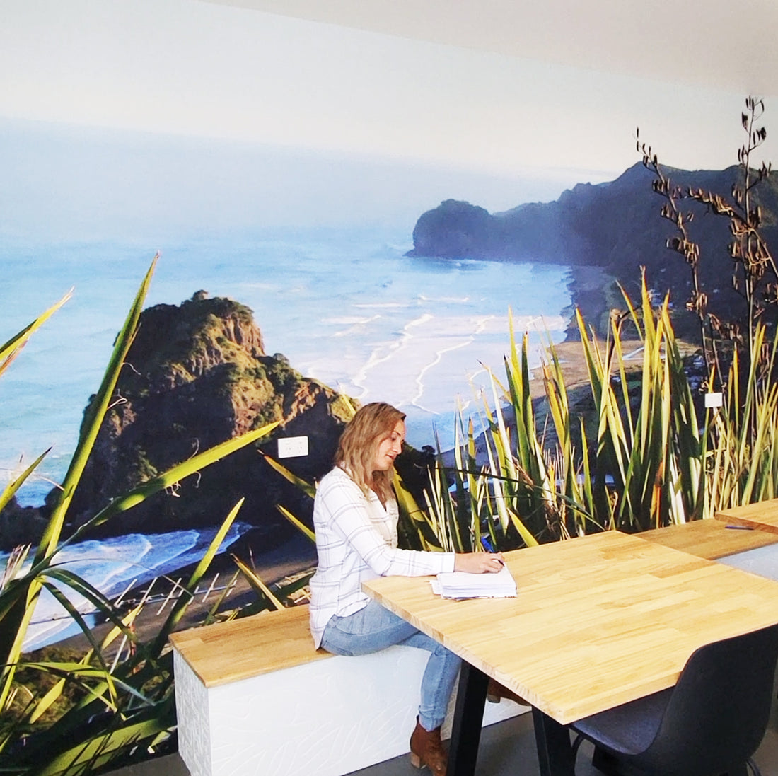 A YDS wall mural installation featured in our step-by-step video