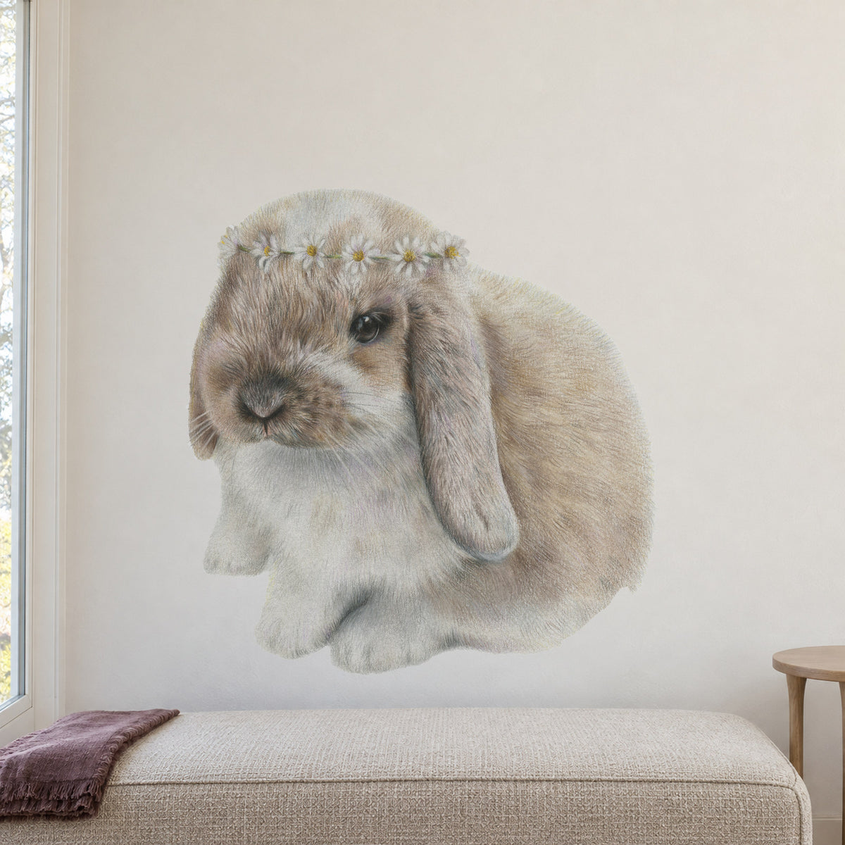 Daisy Bunny Wall Decal | Olivia Bezett | YDS STUDIO