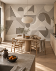 Avant Pulse Grey Sand wall mural lifestyle image