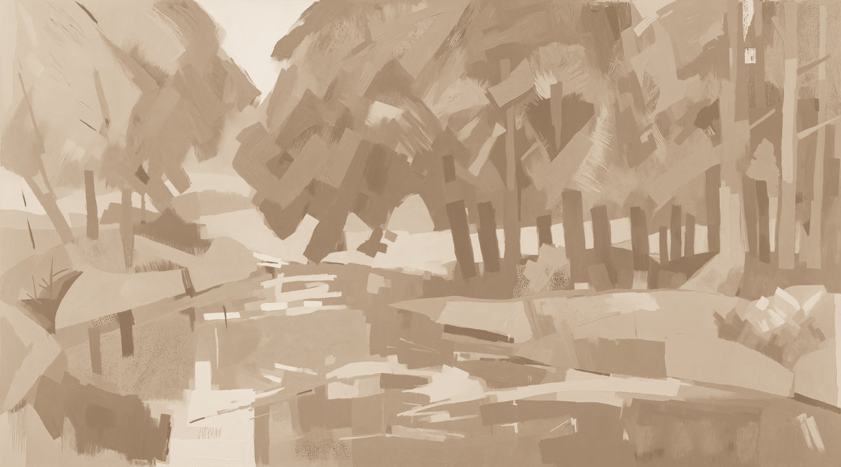 Velvet Forest Hojicha full mural design