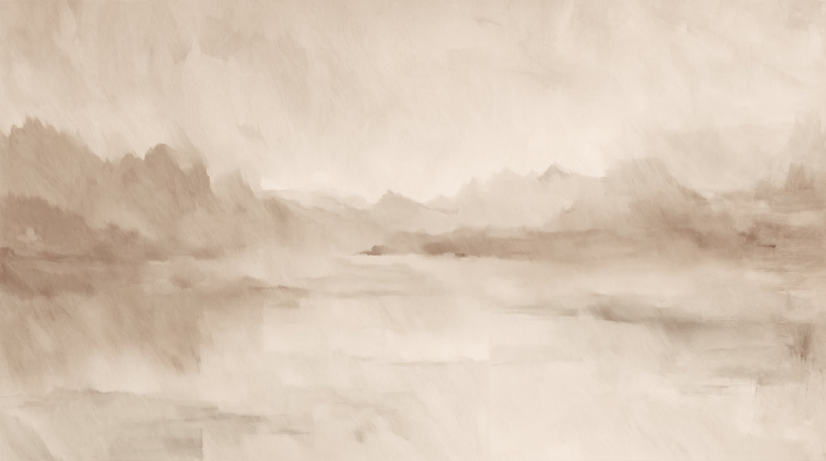 Velvet Horizon Clay & Smoke full mural design