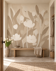Emil's Meadow Bone & Milk wall mural lifestyle image