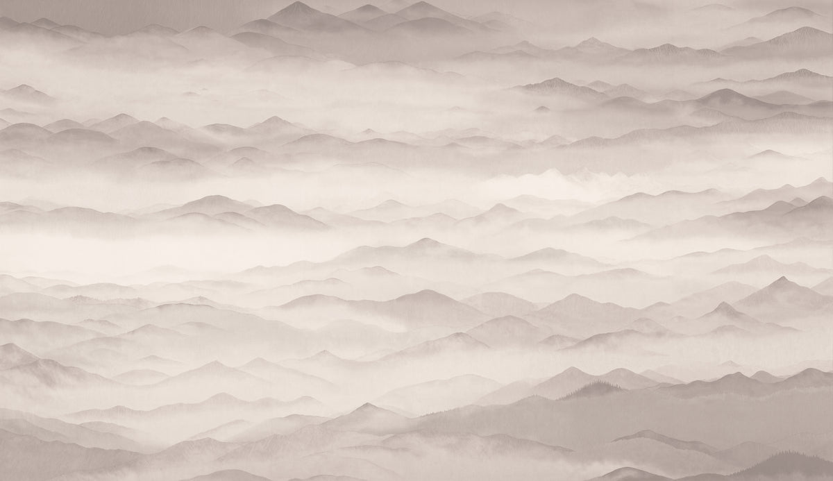 Roerich Twilight Pale Rose full mural design