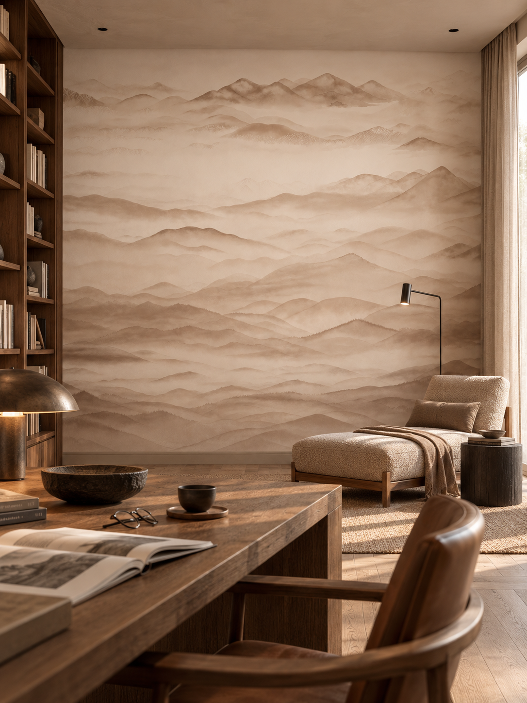 Roerich Valley Sun-bleached Sand wall mural lifestyle image