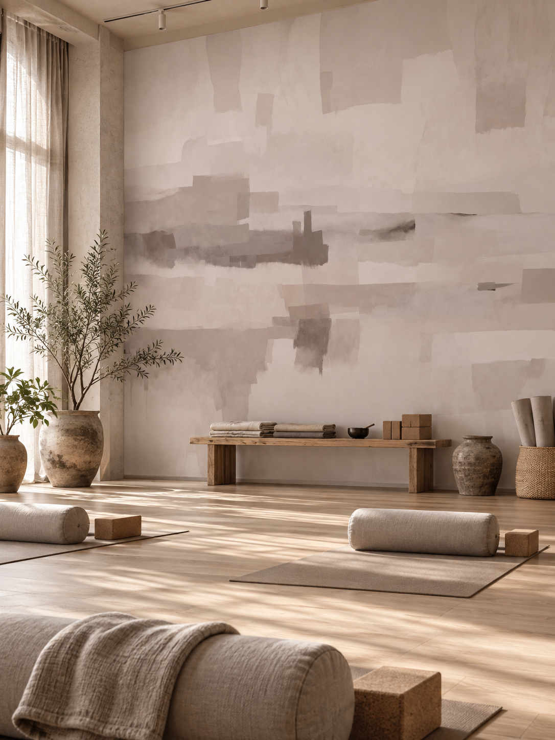 Velvet Dusk Powder Plaster styled room view 6