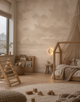 Velvet Smoke Cream & Caramel styled room view 2