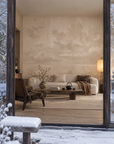 Velvet Smoke Cream & Caramel styled room view 6