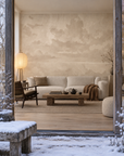Velvet Smoke Cream & Caramel styled room view 7