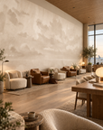 Velvet Smoke Cream & Caramel styled room view 8