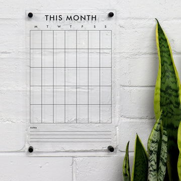 Acrylic Wall Planner - This Month