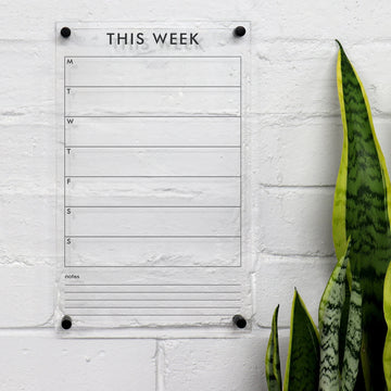 Acrylic Wall Planner - This Week