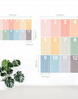 Timetable wall decal