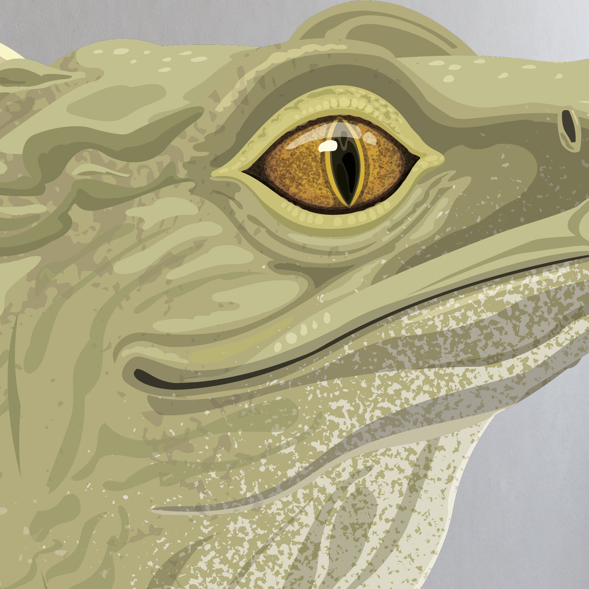 Artwork detail visualisation – Tuatara – extreme eye scales