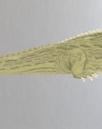 Artwork detail visualisation – Tuatara – tail rear foot