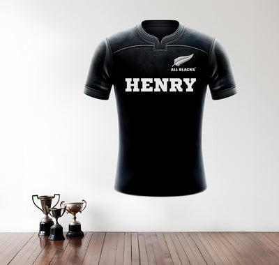 All Blacks Rugby Shirt wall decal