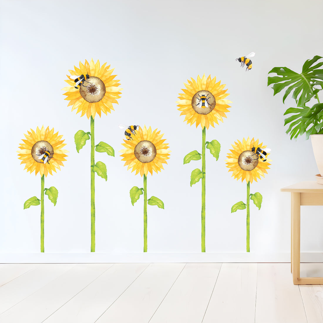 Sunflowers and Bees