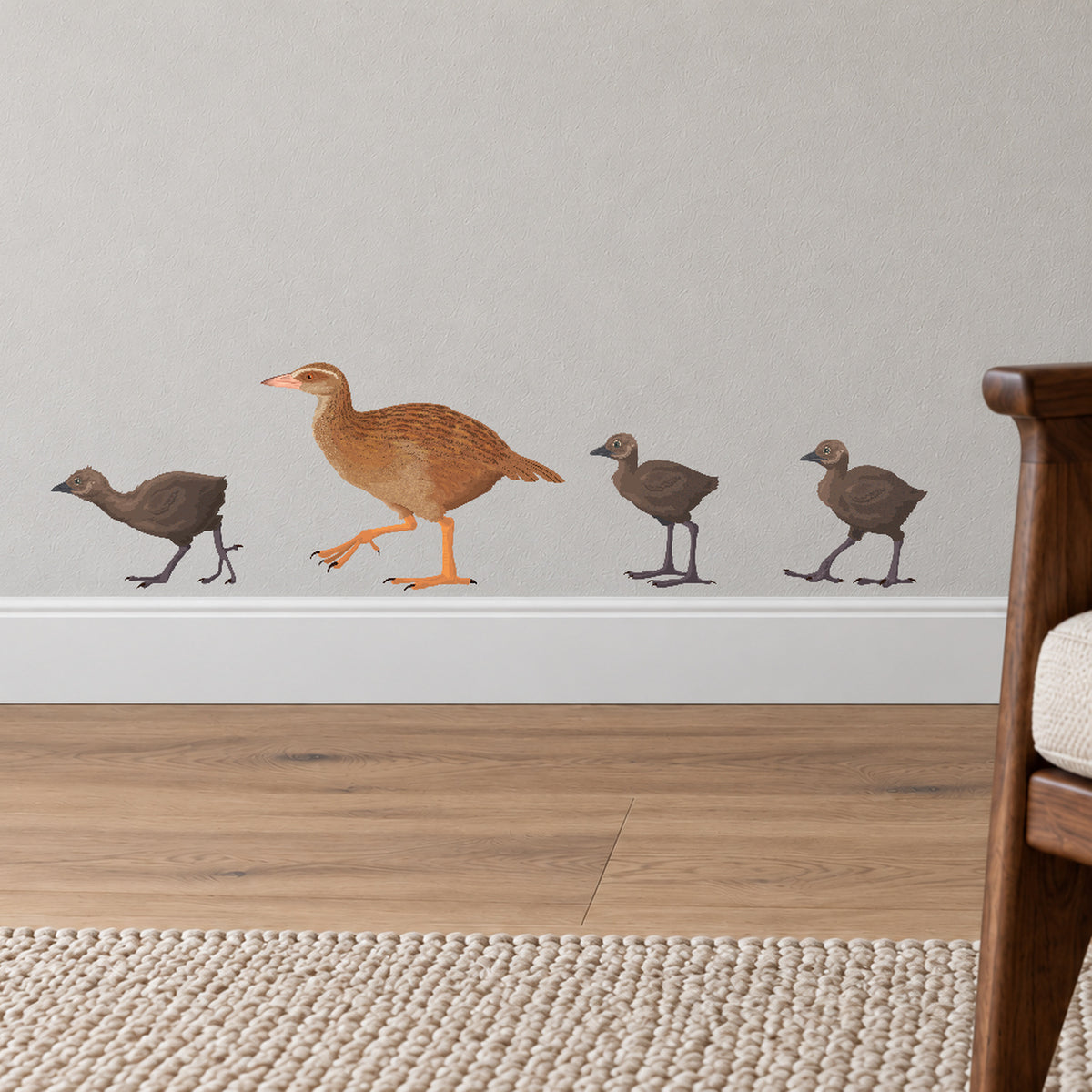 Room visualisation – Weka Family – original room – low placement above skirting