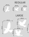 Window Strike Flying Kererū Decals