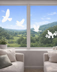 Window Strike Flying Kererū Decals