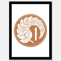 1 Cent Art Print Your Decal Shop Wall Decal NZ