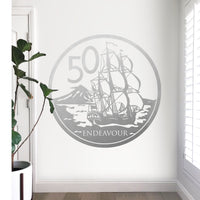 50 Cent Coin Wall Decal Your Decal Shop Wall Decal NZ