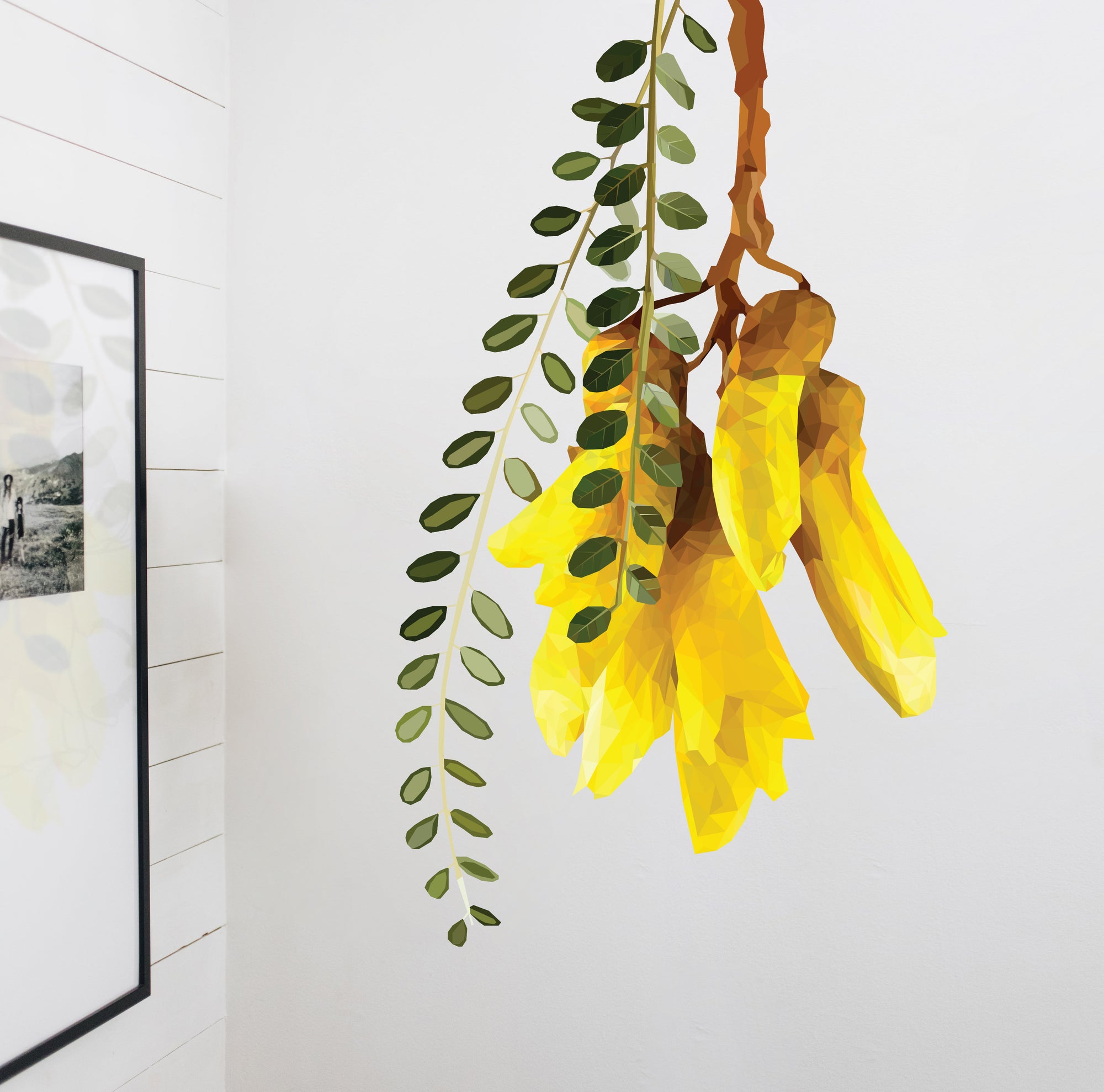 Geometric Kowhai Wall Decal Your Decal Shop Wall Decal NZ