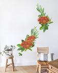 NZ Pohutukawa Map Wall Decal Your Decal Shop Wall Decal NZ
