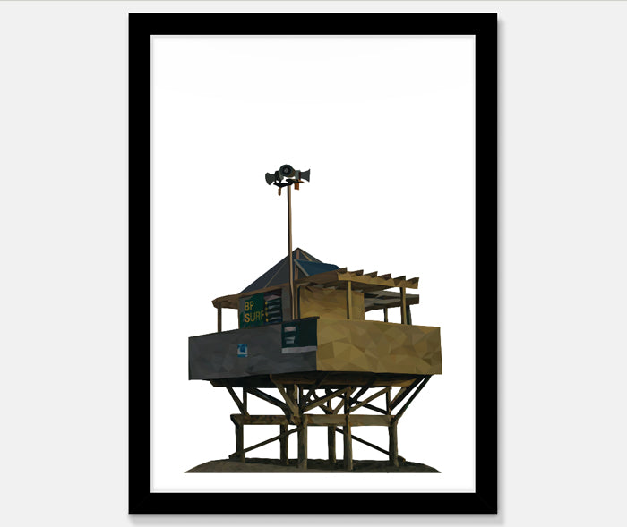 Beach Tower Art Print Your Decal Shop Wall Decal NZ