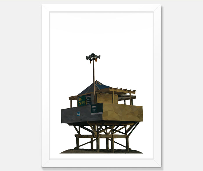 Beach Tower Art Print Your Decal Shop Wall Decal NZ