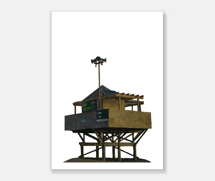 Beach Tower Art Print Your Decal Shop Wall Decal NZ