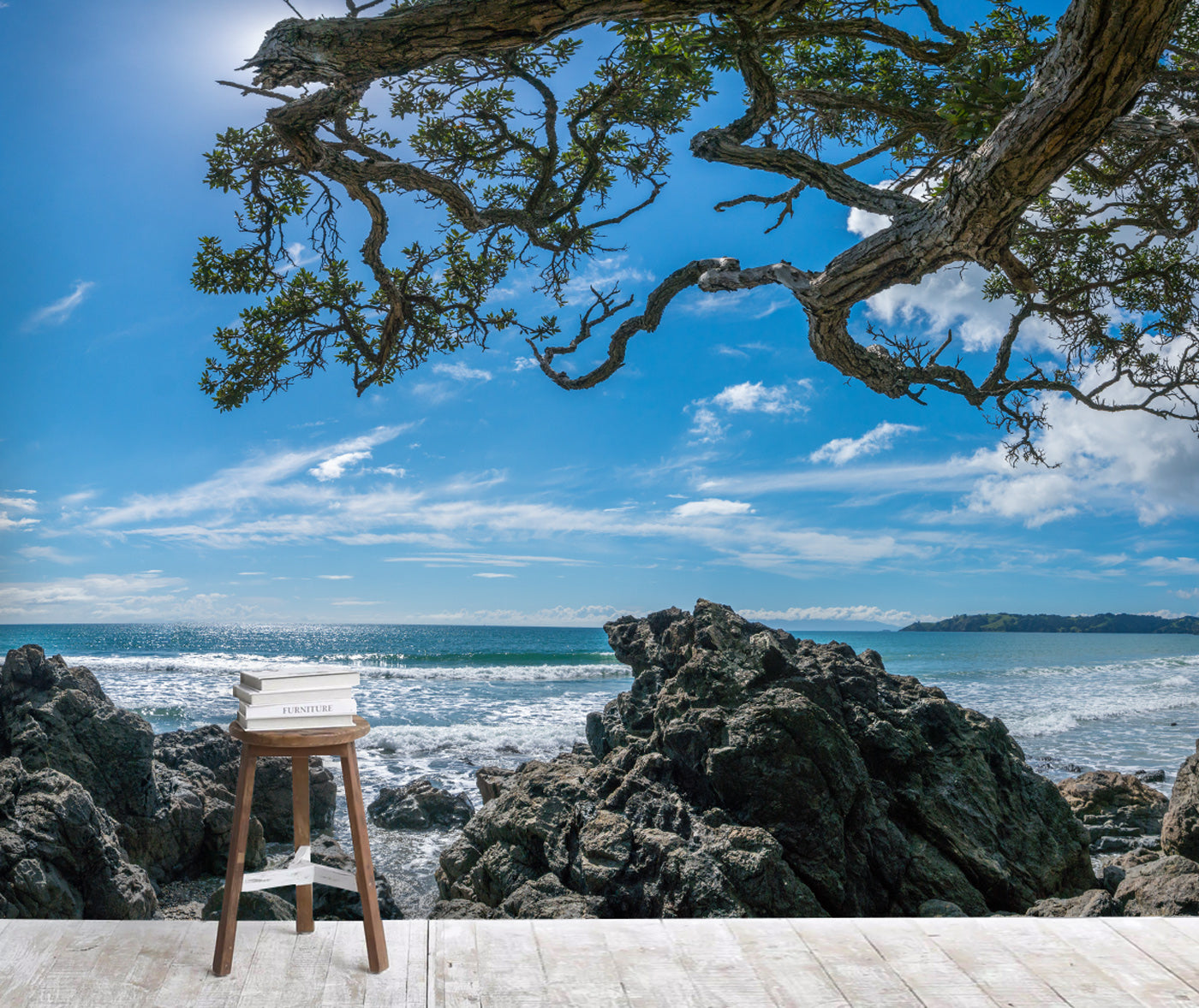 Pohutukawa Beach Mural Your Decal Shop Wall Decal NZ