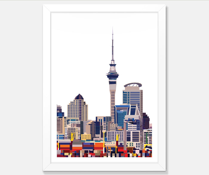 Auckland CBD Art Print Your Decal Shop Wall Decal NZ