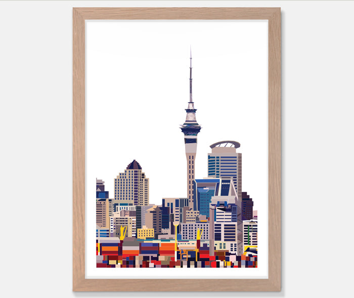 Auckland CBD Art Print Your Decal Shop Wall Decal NZ