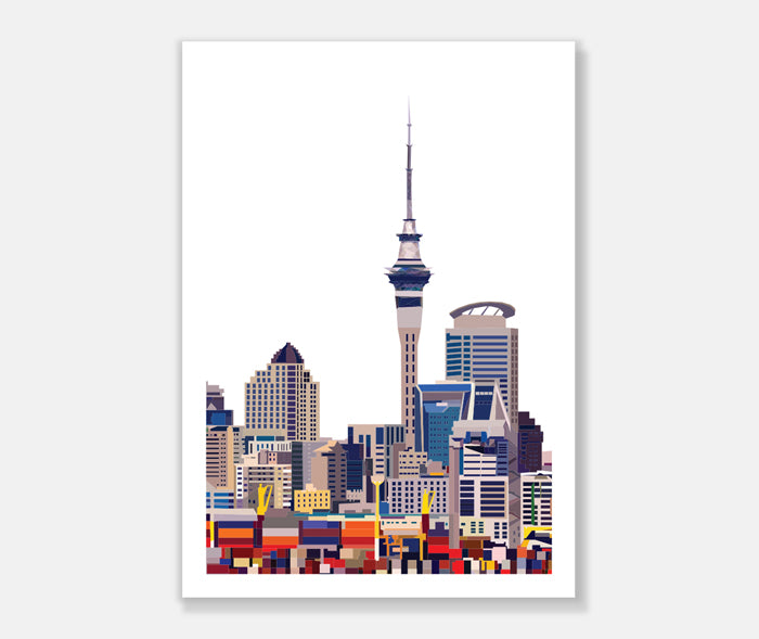 Auckland CBD Art Print Your Decal Shop Wall Decal NZ
