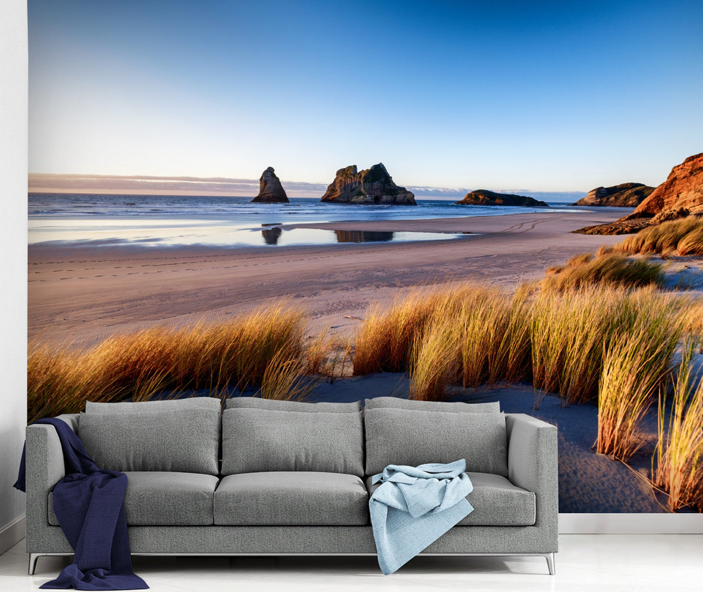 Calm Beach View Mural Your Decal Shop Wall Decal NZ