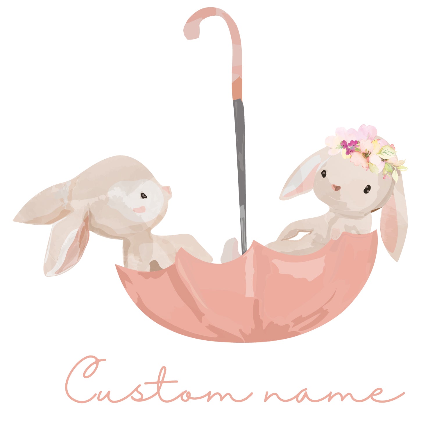 Cute Watercolour Bunnies Wall Decal Your Decal Shop Wall Decal NZ