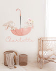 Cute Watercolour Bunnies Wall Decal Your Decal Shop Wall Decal NZ